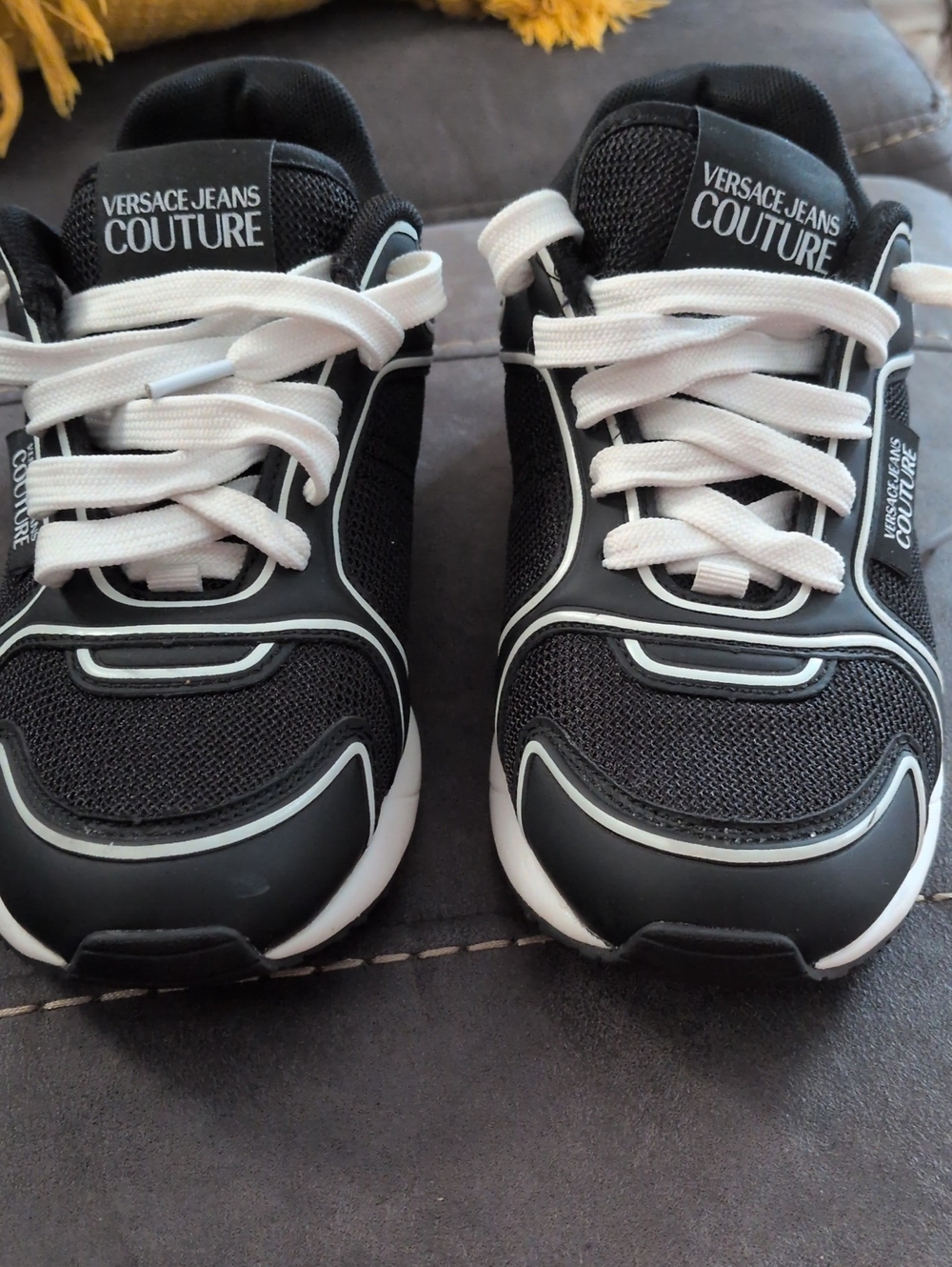 Versace Jeans Collection Men's Black & White Sneakers